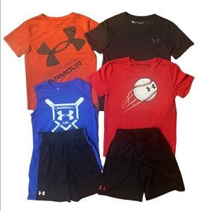 Boys Size 7 Under Armour Lot